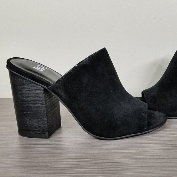 BP. Tale 2 Mule Sandal, Black Suede, Womens Size 5.5 M - Picture 7 of 10